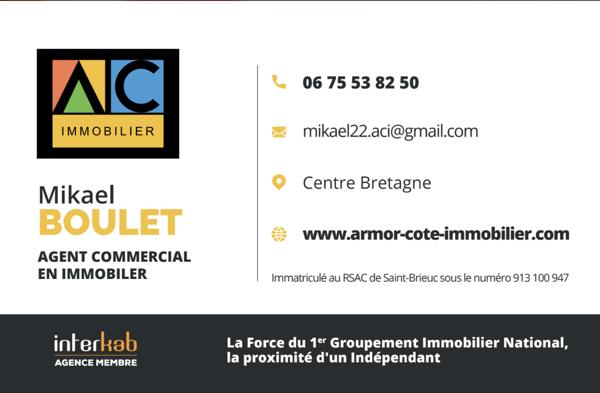 Rostrenen (22110) MAISON 5 PIÈCES 104m2 SUR 3 NIVEAUX