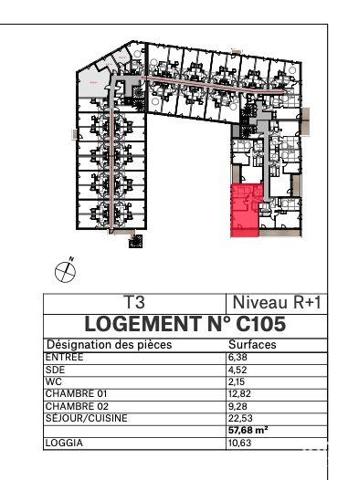 Appartement à vendre 3 pièces 58 m² La Roche-sur-Yon