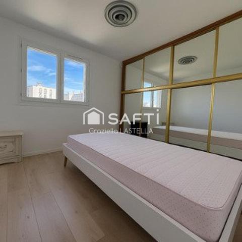 T4 LUMINEUX DE 87 M² 6 EME ETAGE AVEC ASCENSEUR REFAIT A NEUF