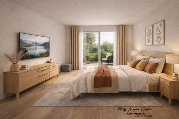 T2 41 m² balcon + parking x2 – Centre-ville – Accès Paris rapide