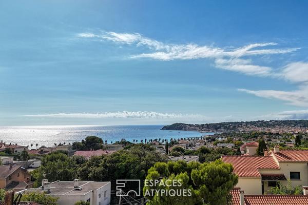 Appartement rez de jardin et vue mer panoramique