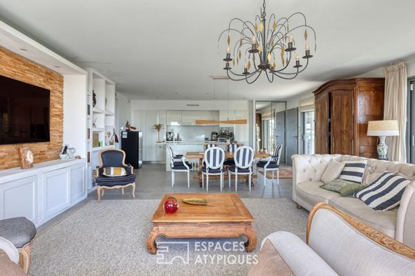 Appartement rez de jardin et vue mer panoramique