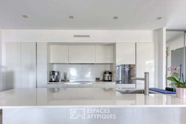 Appartement rez de jardin et vue mer panoramique