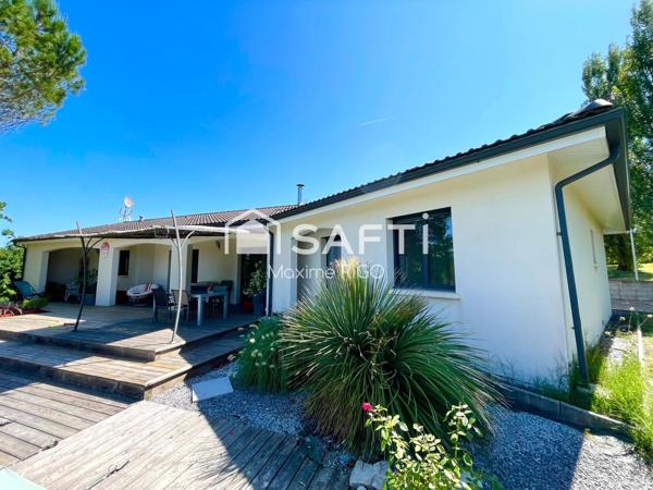 Villa contemporaine 6 pièces avec vue et piscine