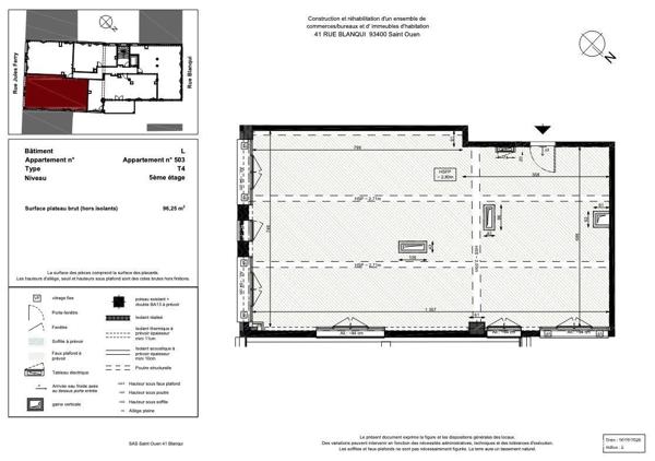 Appartement à vendre 4 pièces 96 m² Saint-Ouen-sur-Seine