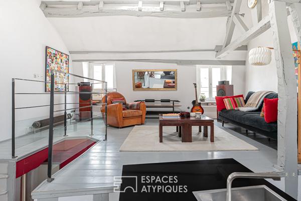 Duplex traversant en dernier étage Quartiers Sentier-Bonne Nouvelle