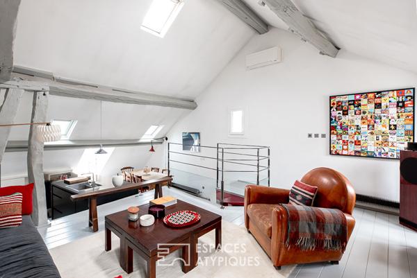 Duplex traversant en dernier étage Quartiers Sentier-Bonne Nouvelle