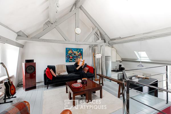 Duplex traversant en dernier étage Quartiers Sentier-Bonne Nouvelle