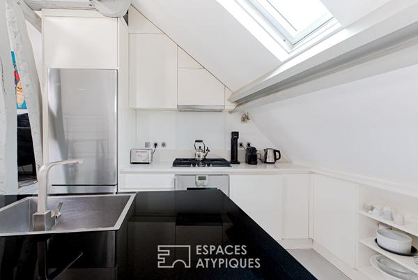 Duplex traversant en dernier étage Quartiers Sentier-Bonne Nouvelle