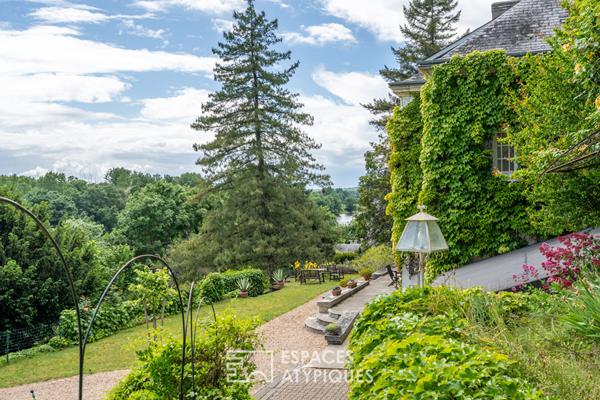 Propriété semi-troglodyte avec vue panoramique sur la Vienne