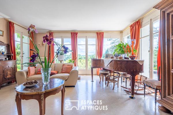 Propriété semi-troglodyte avec vue panoramique sur la Vienne