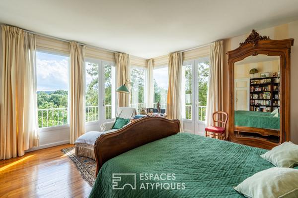 Propriété semi-troglodyte avec vue panoramique sur la Vienne