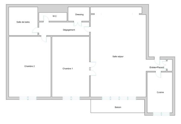 T3 57m² - proche transport