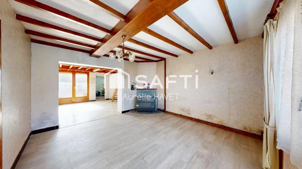 Maison 113 m2 à rénover - 3 chambres -  avec jardin et fort potentiel + aides rénovations possibles