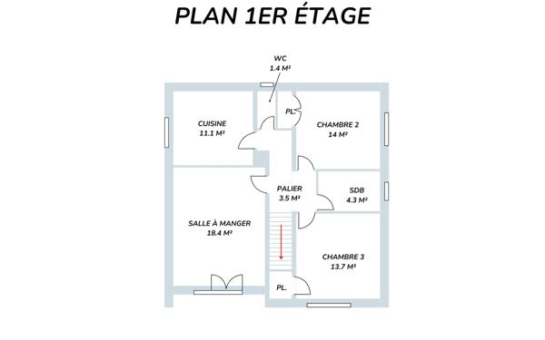 Maison à vendre    5 pièces • 110 m2 Rilhac-Rancon