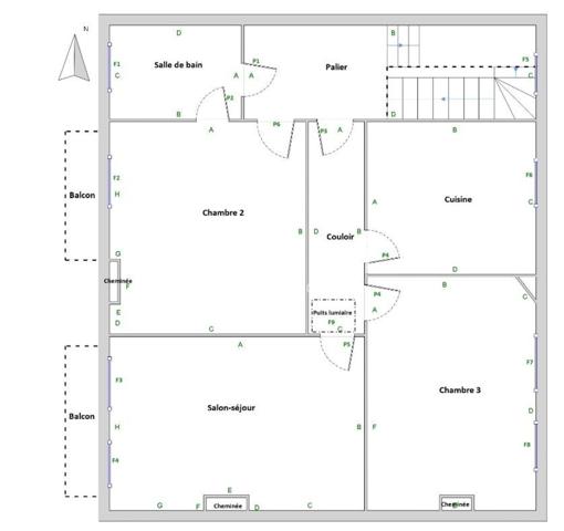 Immeuble en pierre de 174 m2 à rénover avec dépendance,  jardin et garage de 140 m2