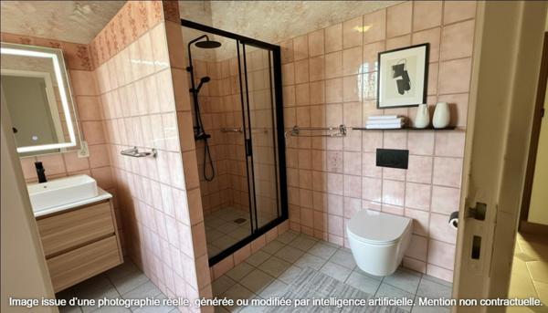 Maison de plain-pied avec garage et atelier à Pineuilh