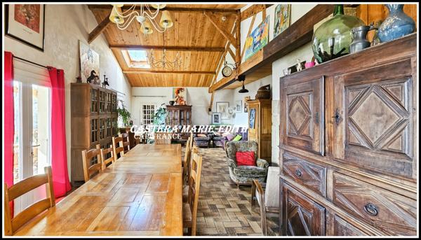 Propriété - 500 M² habitables 26 PIECES- 12 Chambres avec vue Pyrénées à 6 minutes de Marciac – Maison, gîtes, salle Polyvalente d’événements, cabinet de praticien, Prairies et dépendance