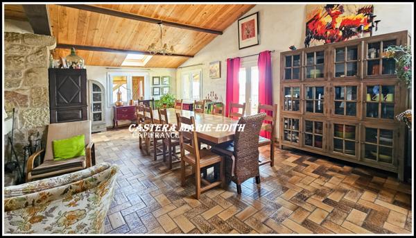 Propriété - 500 M² habitables 26 PIECES- 12 Chambres avec vue Pyrénées à 6 minutes de Marciac – Maison, gîtes, salle Polyvalente d’événements, cabinet de praticien, Prairies et dépendance