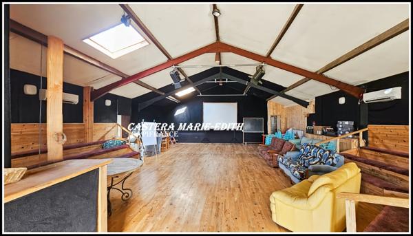 Propriété - 500 M² habitables 26 PIECES- 12 Chambres avec vue Pyrénées à 6 minutes de Marciac – Maison, gîtes, salle Polyvalente d’événements, cabinet de praticien, Prairies et dépendance