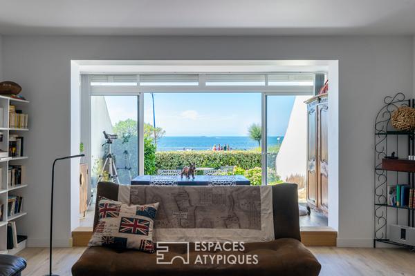 Bel appartement T3 face mer avec jardin