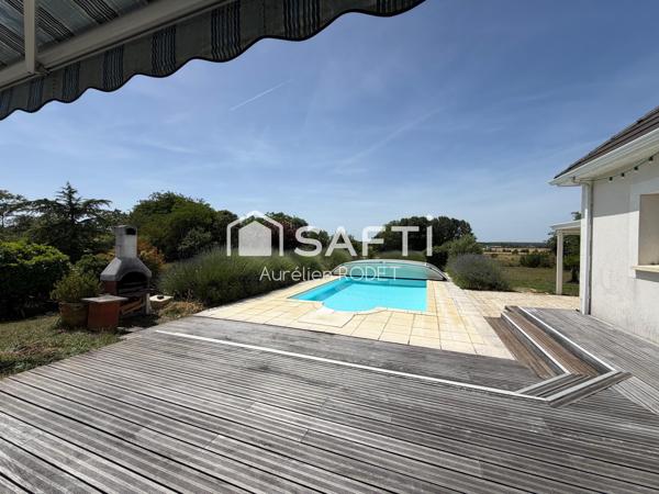 Pavillon d’exception, piscine et vaste sous-sol!