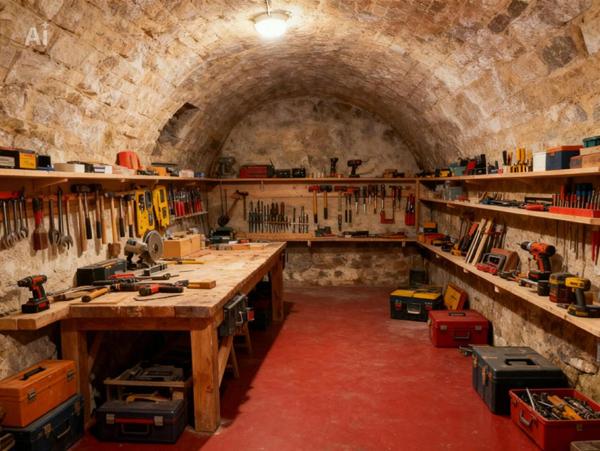 LA CHAPELLE EN SERVAL - Cave voûtée + 1 places de parking