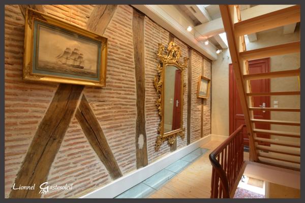 Maison de ville de caractère à vendre 3 à 4 chambres avec vue sur la Dordogne à SAINTE FOY LA GRANDE (33)