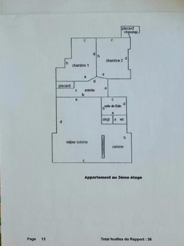 Bel Appartement, centre ville de Saumur à vendre 3 pièces SAUMUR (49400) - restauré avec du charme - 58m² - 2 chambres