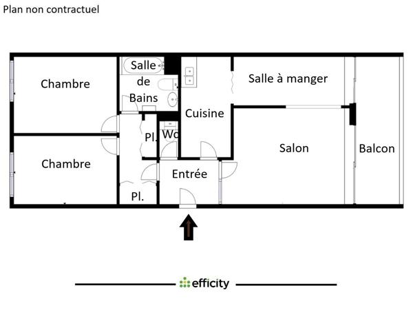 Appartement 3 pièces - 71 m² Exclusivité