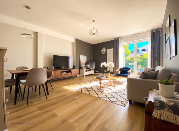 Appartement à vendre à Vannes secteur Gare Hôpital Grand T3  de 70 m² Parking Terrasse