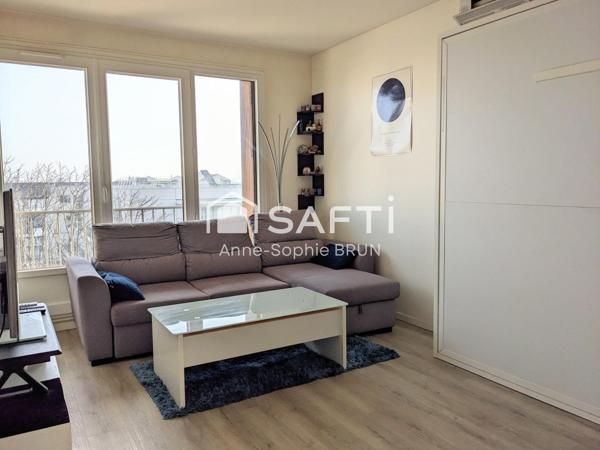 Studio lumineux, balcon, cave. Petite Garenne, Les Vallées.