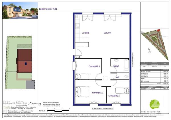 Maison à vendre  4 pièces - 90,20 m 2   BIGANOS  - 33