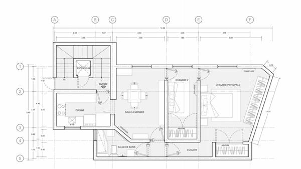 Appartement F3 modulable en F2 – Paris 7e, Gros-Caillou