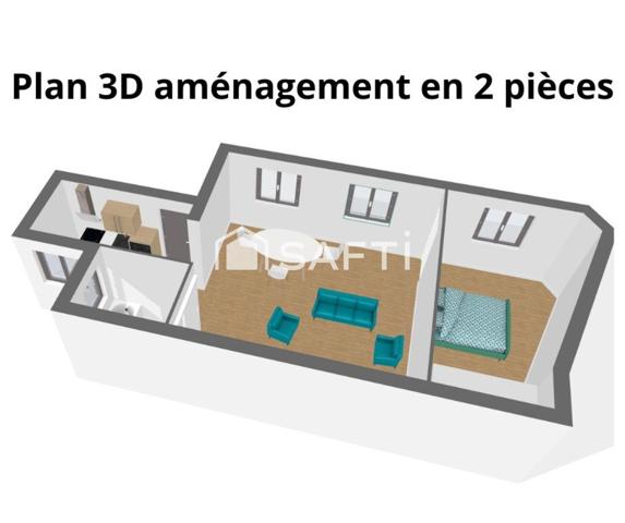 Appartement F3 modulable en F2 – Paris 7e, Gros-Caillou