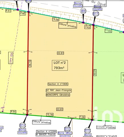 Terrain à vendre 793 m² Le Bourgneuf-la-Forêt