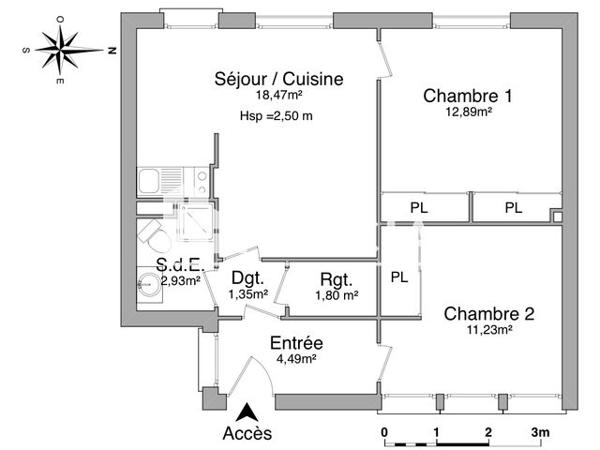 Location Appartement 3 pièces 53.16 m² - 14 RUE MAURICE ROLLINAT Limoges 87000