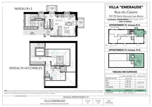 APPARTEMENT NEUF 2 PIECES EN DUPLEX AVEC TERRASSE