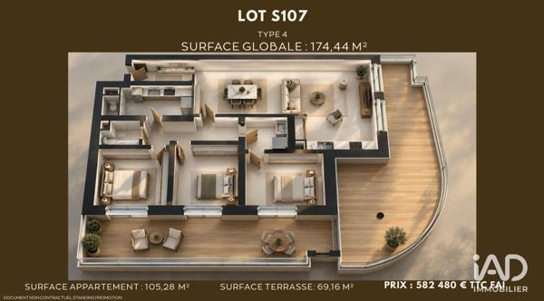 Appartement (neuf) à vendre 8 pièces 105 m² Saumur