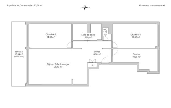 Appartement Paris 17e - PONT CARDINET / PEREIRE