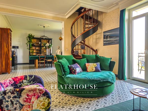 MAISON DE MAÎTRE|174 m² |5ch | garage triple 85m²| terrain 1200m²|combles aménageables