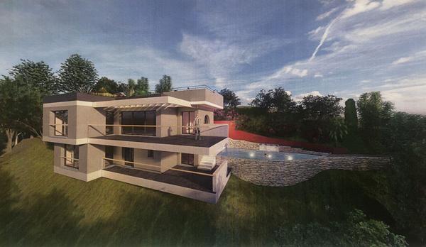 Terrain Nice Nord de 1930 m2 avec permis approuvé