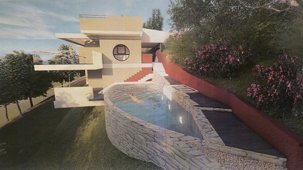 Terrain Nice Nord de 1930 m2 avec permis approuvé