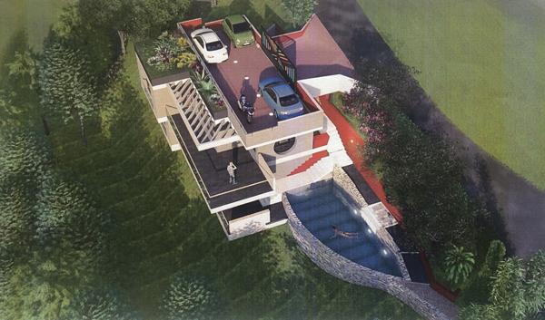 Terrain Nice Nord de 1930 m2 avec permis approuvé