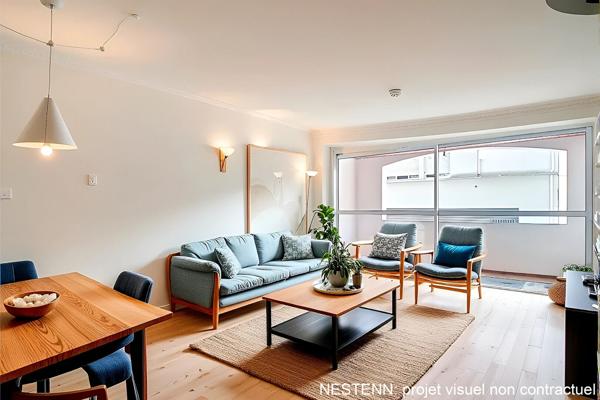 A vendre PAU CENTRE Appartement T4 de 100.53 m2 - résidence avec ascenseur, 2 balcons, suite parentale, cave et garage.