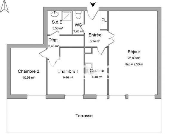 Location Appartement 3 pièces 66.44 m² - 6 RUE JEAN MONNET Guyancourt 78280