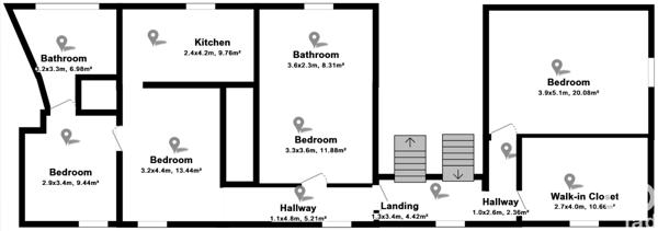 Immeuble à vendre 462 m² Apt