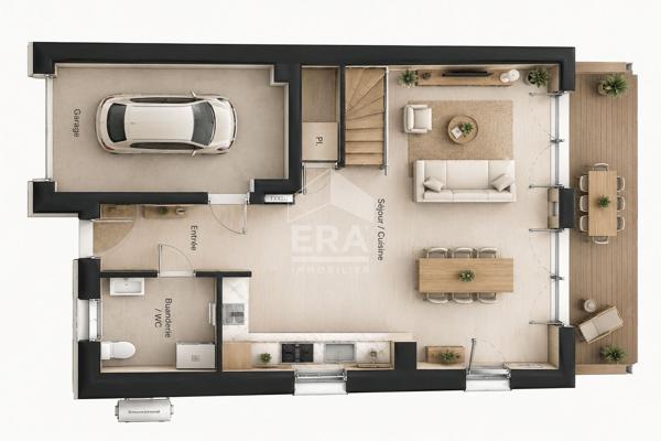 SEIGNOSSE BOURG - Villa T4 de 97m² avec jardin privatif de 417m²