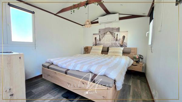 Rocbaron : Mobil home T4 de 57 m² sur un terrain de 290 m² avec terrasse de 100 m², spa, cave de 30 m²...