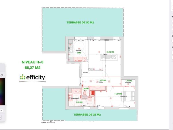 Appartement 6 pièces - 98 m² Bien prestige